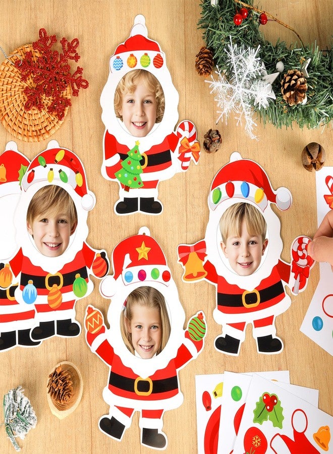 Lonfliness 24 Sets Christmas Santa Claus Picture Frame Craft Kit DIY Santa Claus Craft for Children Toddlers Christmas Winter Home Classroom Crafts Arts Crafts for Kids Xmas Party Game School Activity - Image 4